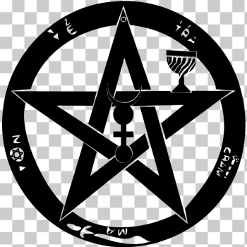 SVG Pentagram circle