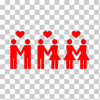 SVG People in love
