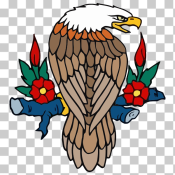 SVG Perched bald eagle SVG Perched bald eagle