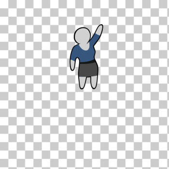 SVG Person in blue dress SVG Person in blue dress