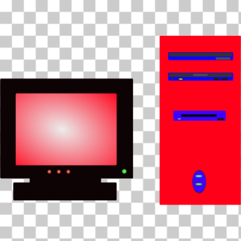 SVG Personal computer vector image SVG Personal computer vector image