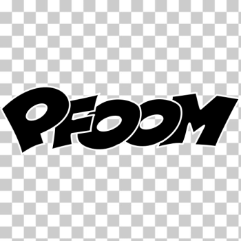 SVG PFOOM in black SVG PFOOM in black