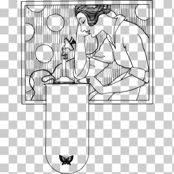SVG Phone call lady SVG Phone call lady