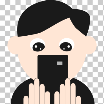 SVG Phone user cartoon icon SVG Phone user cartoon icon