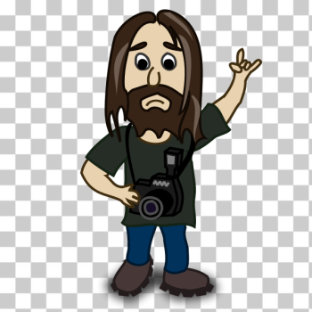 SVG Photographer comic character vector image SVG Photographer comic character vector image