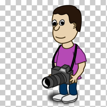 SVG Photographer comic character vector image SVG Photographer comic character vector image