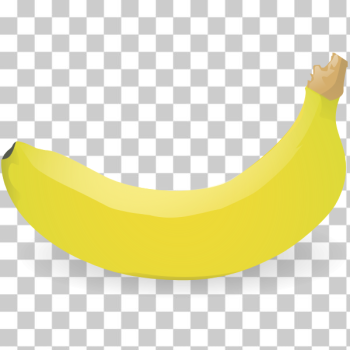 SVG Photorealistic individual banana vector image SVG Photorealistic individual banana vector image