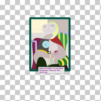 SVG picasso la lettura SVG picasso la lettura