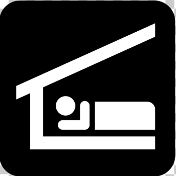 SVG Pictogram for an accommodation shelter vector image SVG Pictogram for an accommodation shelter vector image