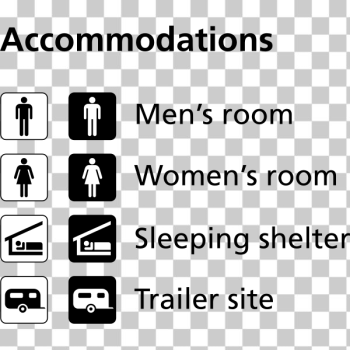 SVG Pictograms for accommodation vector image SVG Pictograms for accommodation vector image