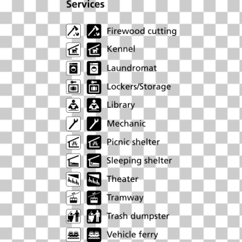 SVG Pictograms for different services vector image SVG Pictograms for different services vector image
