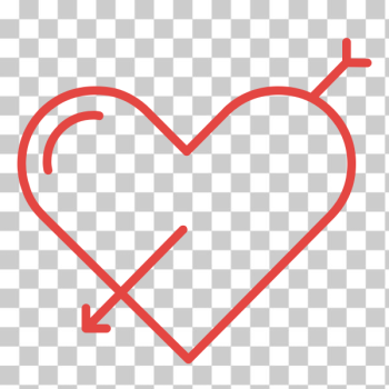 SVG Pierced heart symbol SVG Pierced heart symbol