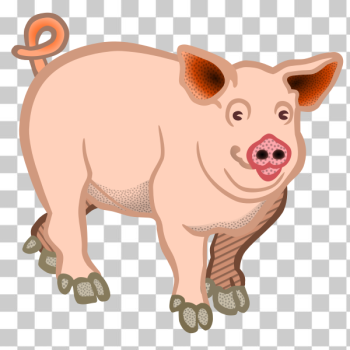 SVG Pig domestic animal SVG Pig domestic animal