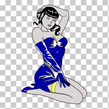SVG Pin up blue-1573460768