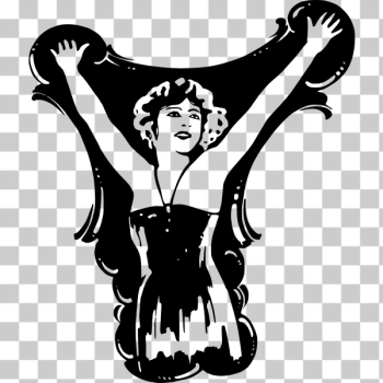 SVG Pin-up girl