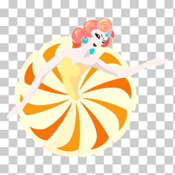 SVG Pin-up retro dancer