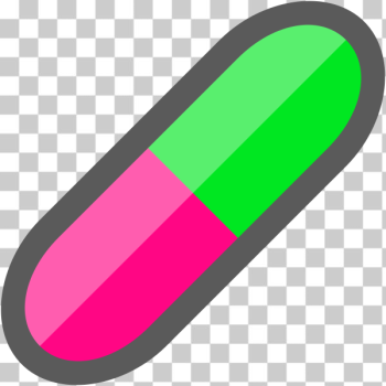 SVG Pink and green capsule SVG Pink and green capsule