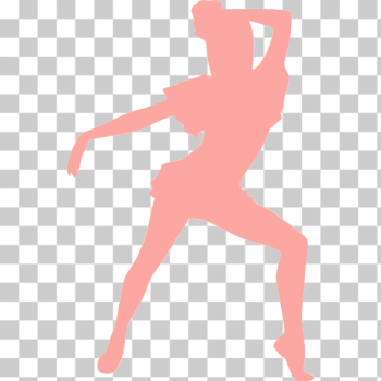 SVG Pink dancing girl SVG Pink dancing girl
