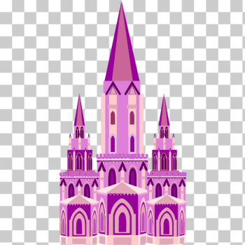 SVG Pink medieval castle SVG Pink medieval castle