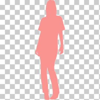 SVG Pink posing girl SVG Pink posing girl