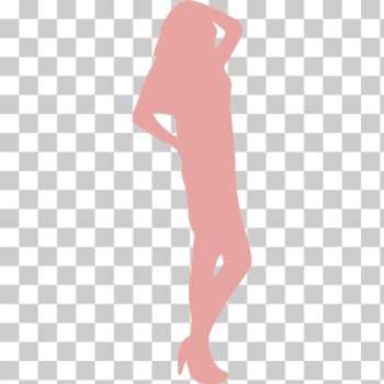 SVG Pink posing model SVG Pink posing model