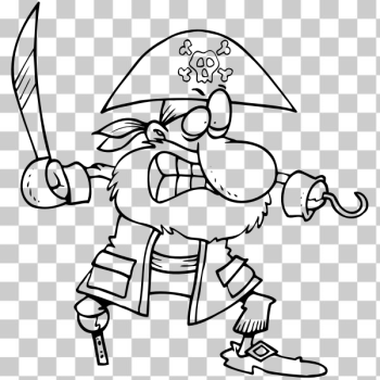 SVG Pirate Outline SVG Pirate Outline