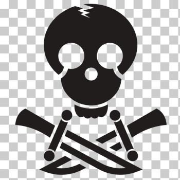 SVG Pirate skull silhouette