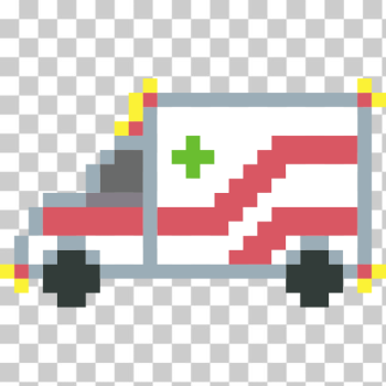 SVG Pixel art ambulance SVG Pixel art ambulance