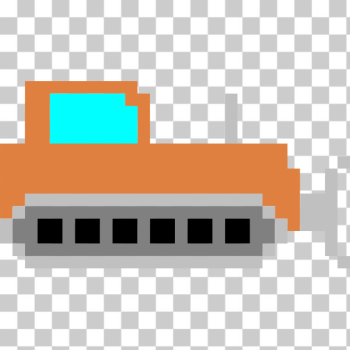 SVG Pixel art bulldozer SVG Pixel art bulldozer