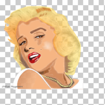 SVG pixel art Marilyn SVG pixel art Marilyn