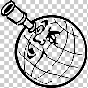 SVG planet with spyglass SVG planet with spyglass