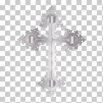 SVG Platinum ornate cross SVG Platinum ornate cross
