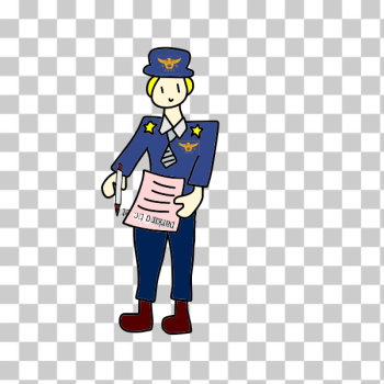 SVG Police officer vector illustration