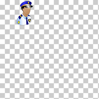 SVG Policeman avatar vector icon