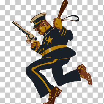 SVG Policeman in action