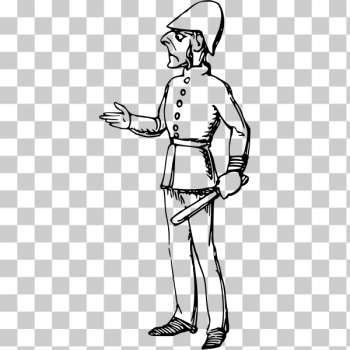 SVG Policeman on duty