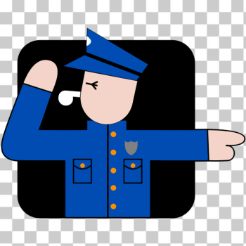 SVG Policeman vector image