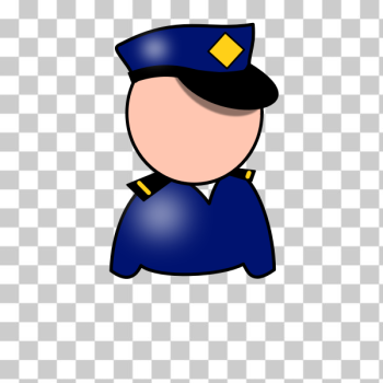 SVG Policeman vector symbol