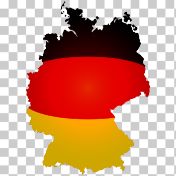SVG Political flag map of the Germany vector image SVG Political flag map of the Germany vector image