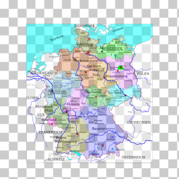 SVG Political map of Germany vector drawing SVG Political map of Germany vector drawing