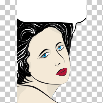 SVG Pop art female illustration SVG Pop art female illustration