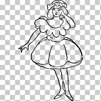 SVG Poppy girl