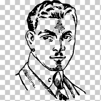 SVG Portrait of a man SVG Portrait of a man