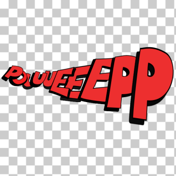 SVG Poueeep letters vector image SVG Poueeep letters vector image