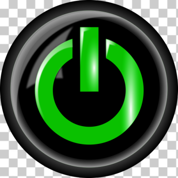 SVG Power button green and black SVG Power button green and black
