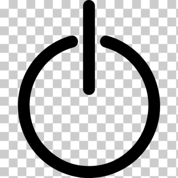 SVG Power button symbol vector clip art SVG Power button symbol vector clip art