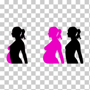 SVG Pregnancy silhouette vector