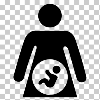 SVG Pregnant woman icon Vector