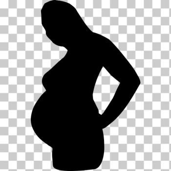 SVG Pregnant woman silhouette