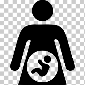 SVG Pregnant woman vector